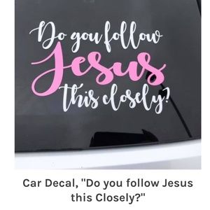 Car decal Jesus